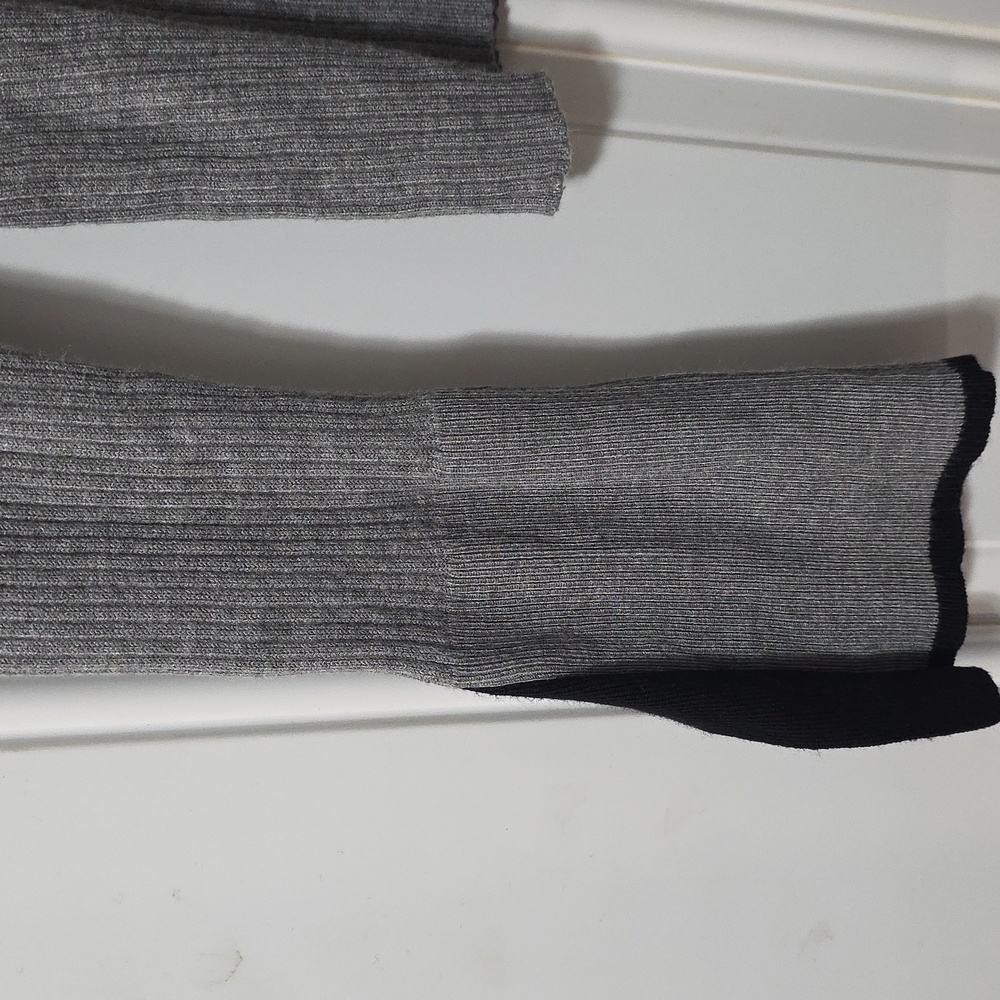 POPSUGAR Gray Ribbed Knit Top - Picture 4 of 5
